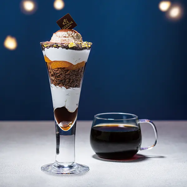 《夜パフェ》マスカルポーネとオレンジのチョコレートパフェ
