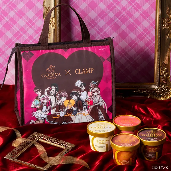 ゴディバ×CLAMP カップアイスクリーム 保冷バッグセット