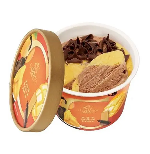 ゴディバのカップアイスに、マンゴーのジェラートが登場。「マンゴー＆チョコレート ジェラート」新発売