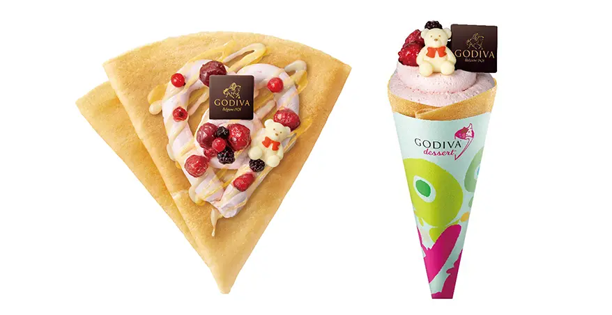 ホワイトベアのチョコレート付き！「クレープ ベリー＆ハニー」