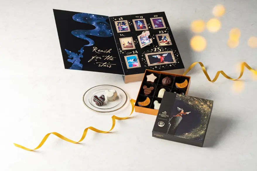 ゴディバによるディズニーアニメーション映画『ファンタジア』の世界観をイメージした13アイテムが登場!「ゴディバ『ファンタジア』コレクション」、リッチダークショコラブラウニーショコリキサー&タンブラーセットなど~2025年11月1日(土)より期間限定販売~