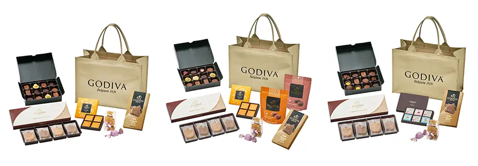 高級感あふれるゴールドカラーのオリジナルバッグにチョコレートやクッキーなどをバラエティ豊かに詰め合わせた「2026 ニューイヤー ハッピーバッグ」~2026年1月1日(木)より、順次数量限定販売~