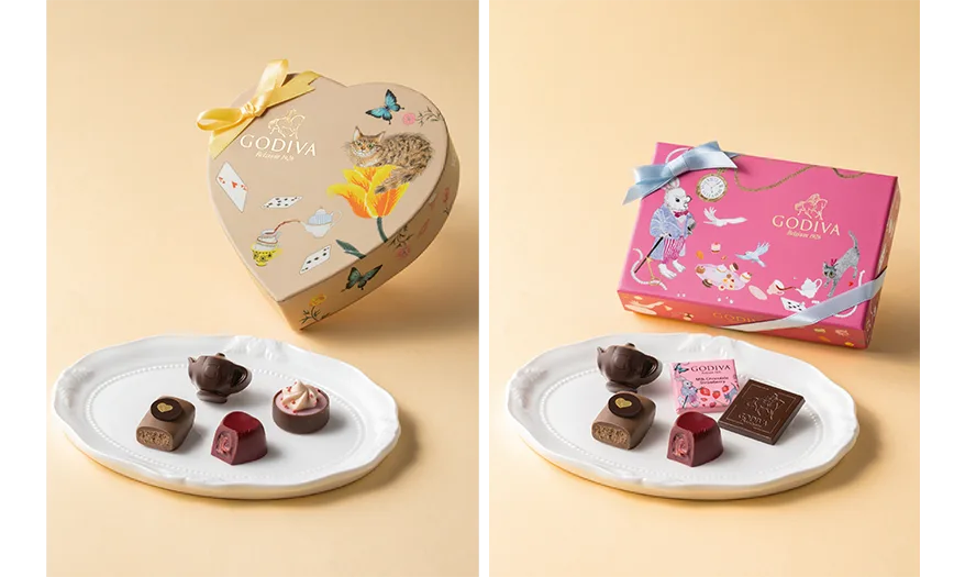 不思議の国のチョコレートで、愛の魔法にかけられて。ゴディバ「アリスのティーパーティ コレクション」～2026年1月8日（木）より期間限定販売～