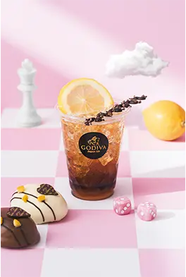 「カカオフルーツとレモンのアイスティーソーダ」