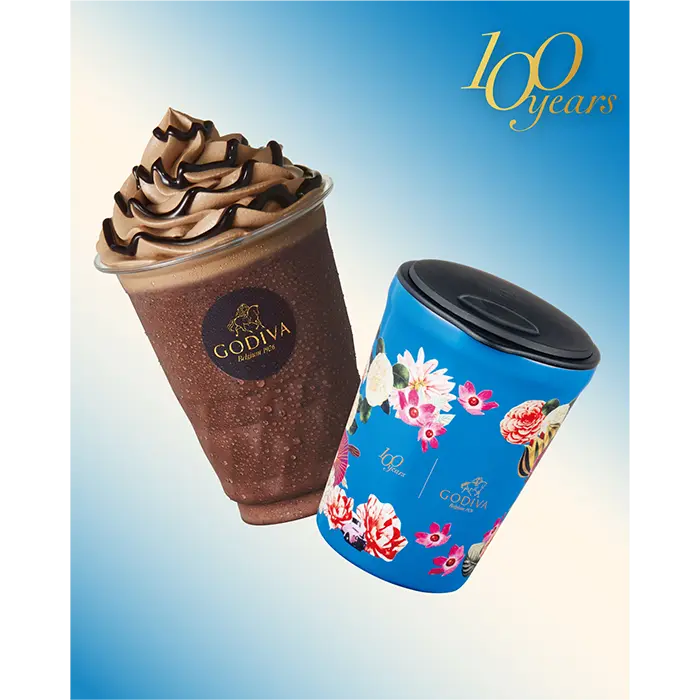 ゴディバ100周年限定タンブラー!!「ゴディバ100周年タンブラー&エクアドル カカオ71% ダークチョコレート ショコリキサー」発売~2026年8月21日(金)より~