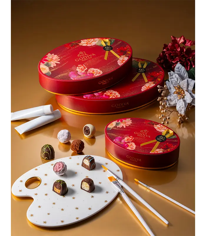 ゴディバ創業100周年記念!ゴディバのシェフが花咲かせた、アートとチョコレートの特別な物語「100周年 シェフ meets アート トリュフ コレクション」~2026年10月1日(木)より~