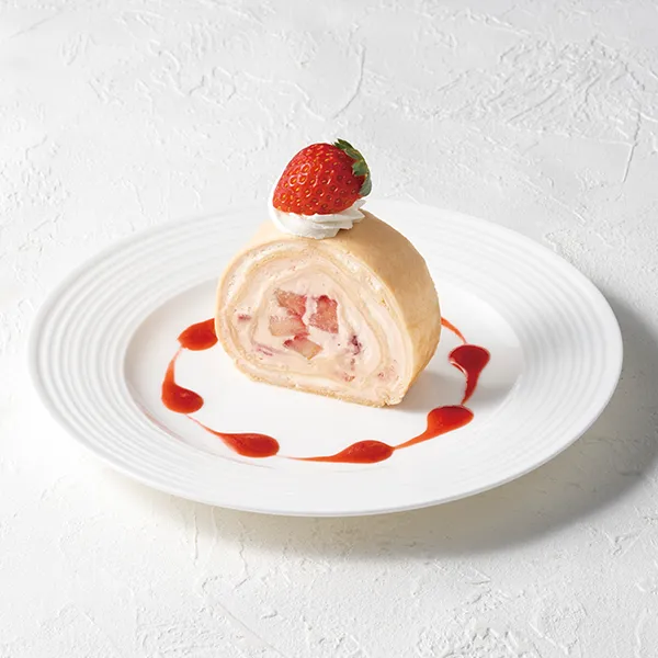 クレープロール　いちごとホワイトチョコレート