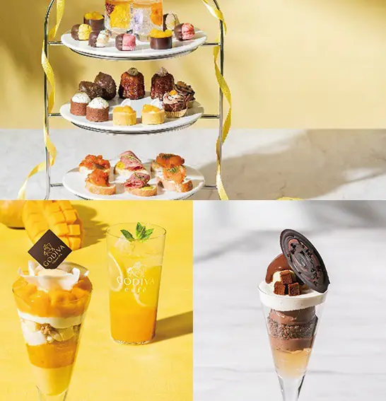GODIVA caféから、マンゴーやレモンを使ったパフェやドリングなど、期間限定メニューを発売 夏のシーズナルメニューやアフタヌーンティーセット新メニュー。新登場パフェも！