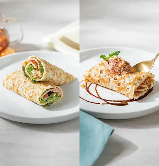 2種類のクレープから選べるモーニング限定セットが新登場 GODIVA caféモーニングセット