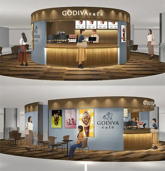 ゴディバカフェ初の『スタンドタイプ』店舗を成田国際空港に出店！「GODIVA café Narita Airport Terminal 1」
