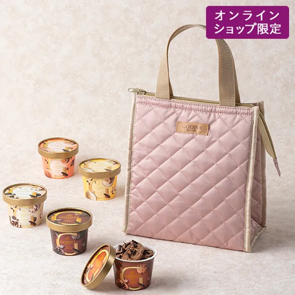 カップアイス（5個入）+ オリジナル保冷バッグセット