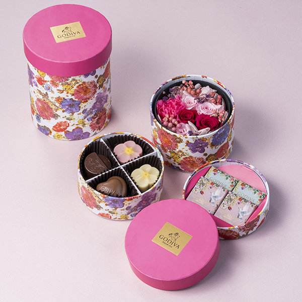 花咲く春 チョコレート ＆ フラワーセット｜GODIVA