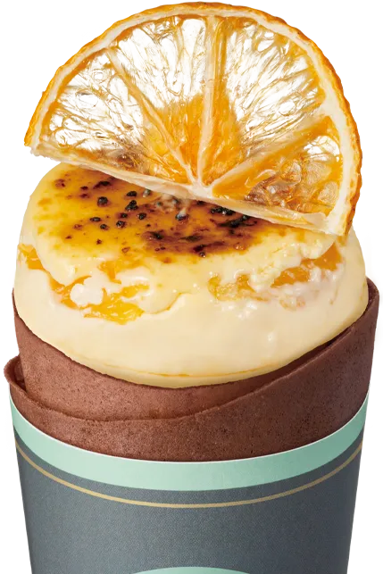 クレープ マンダリンオレンジ クレームブリュレ