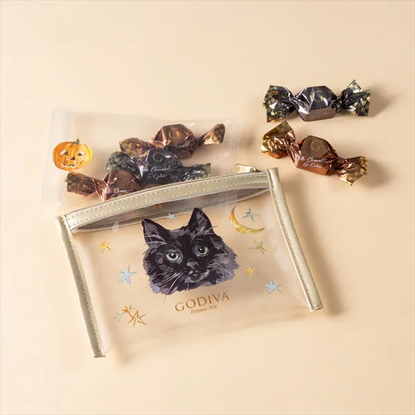 ゴディバ ブラックキャット コレクション G キューブ アソートメント（5粒入）ポーチ付き