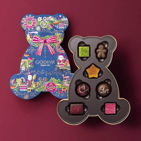 ゴディバ クリスマスファクトリー ベア セレクション 7粒入
