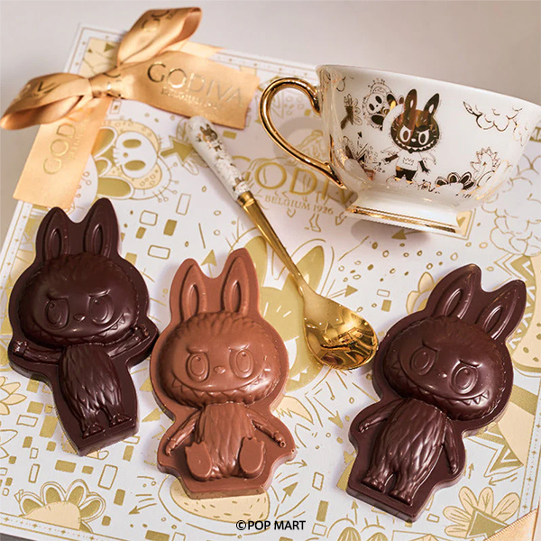 送料無料】GODIVA × LABUBU チョコレート & ティーカップセット ギフト