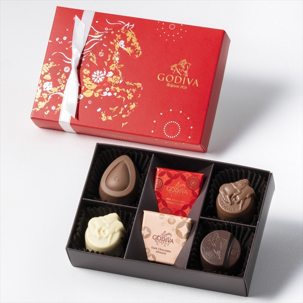 ゴディバ ニューイヤー コレクション アソートメント(6粒入)