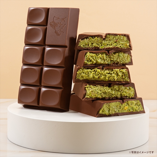 ミルクチョコレートタブレット ピスタチオ&クリスピーカダイフ