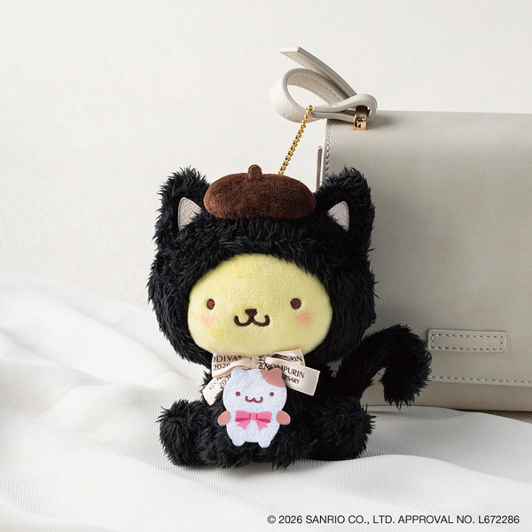 ブラックキャット コレクション G クリスピーショコラ(3粒入)+ポムポムプリンぬいぐるみチャーム