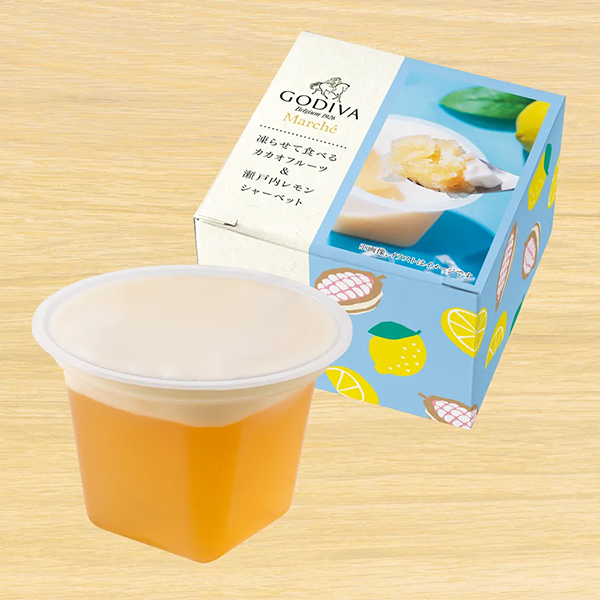 凍らせて食べる カカオフルーツ&瀬戸内レモン シャーベット