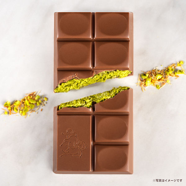 ミルクチョコレートタブレット ピスタチオ&クリスピーカダイフ