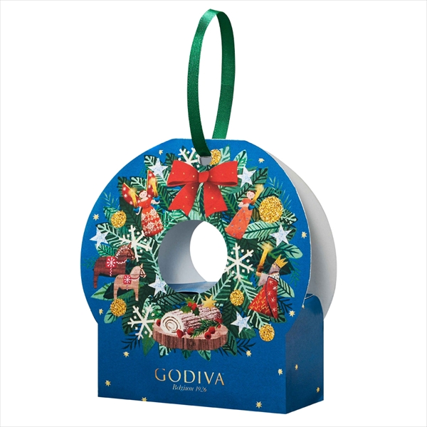 ゴディバ ブッシュ ド ノエル G キューブ オーナメント(2粒入)