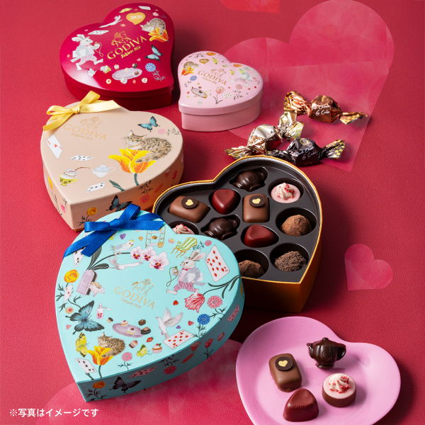 アリスのティーパーティ G キューブ アソートメント ハート缶（10粒入）