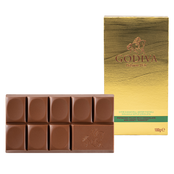 ミルクチョコレートタブレット ピスタチオ&クリスピーカダイフ