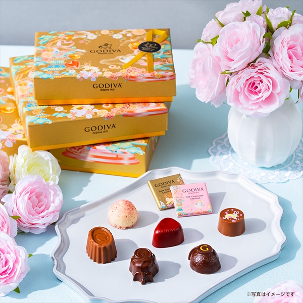 【6点セット・オンラインショップ限定・送料無料】ゴディバ チョコレートローズ バラエティセット