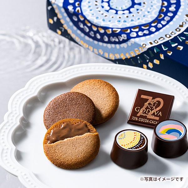 ゴディバ サマー コレクション Hanabi クッキー＆チョコレート アソートメント（クッキー 4枚入 / チョコレート 7粒入）
