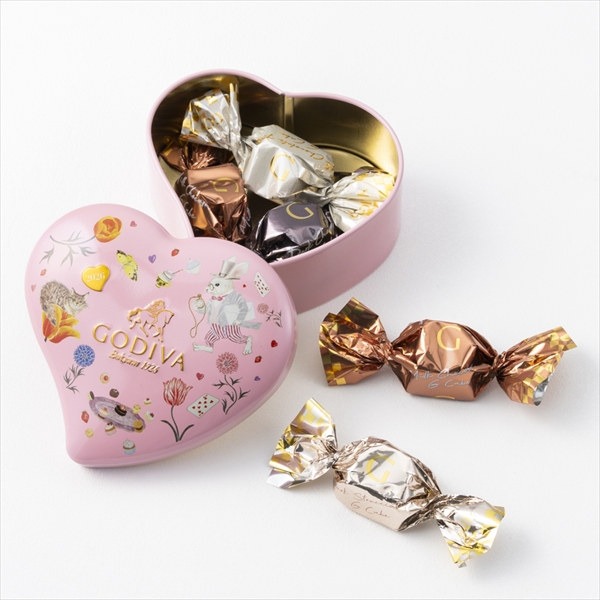 アリスのティーパーティ G キューブ アソートメント ミニハート缶（5粒入）