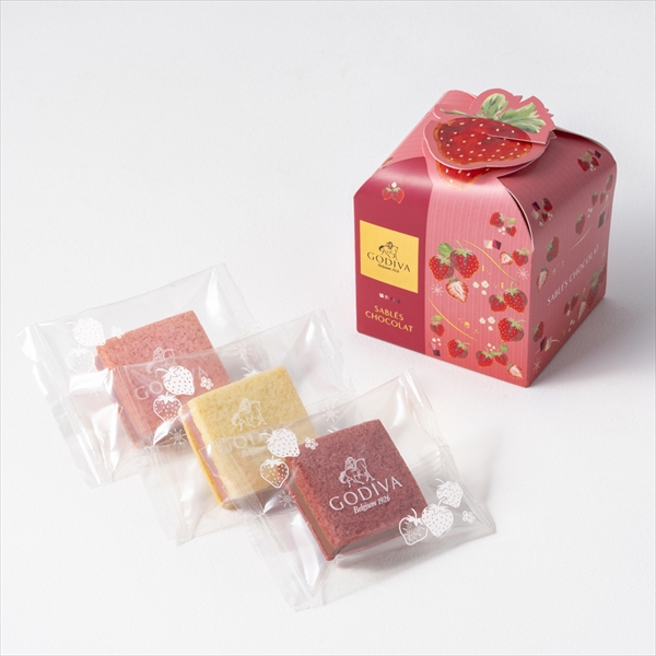 サブレショコラ ストロベリー アソートメント（3個入）