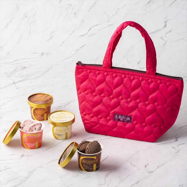 【オンラインショップ限定・送料込】120mlカップアイスクリーム4個+オリジナル保冷バッグセット