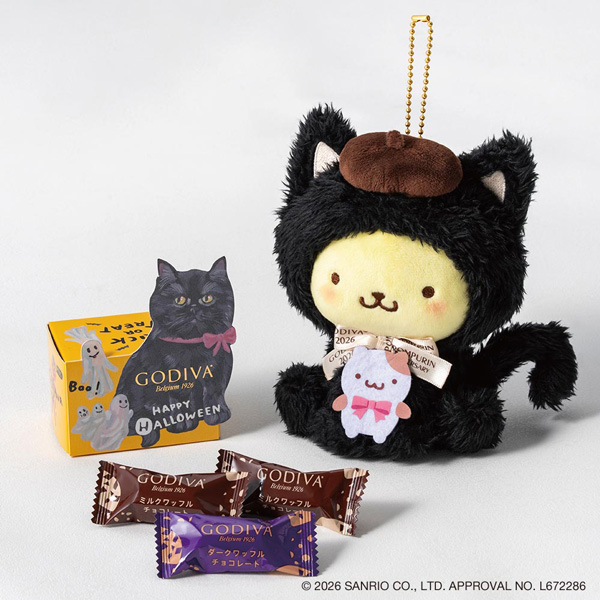 ブラックキャット コレクション G クリスピーショコラ（3粒入）+ポムポムプリンぬいぐるみチャーム