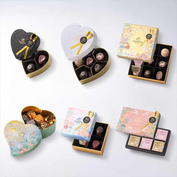 【6点セット・オンラインショップ限定・送料無料】ゴディバ チョコレートローズ バラエティセット