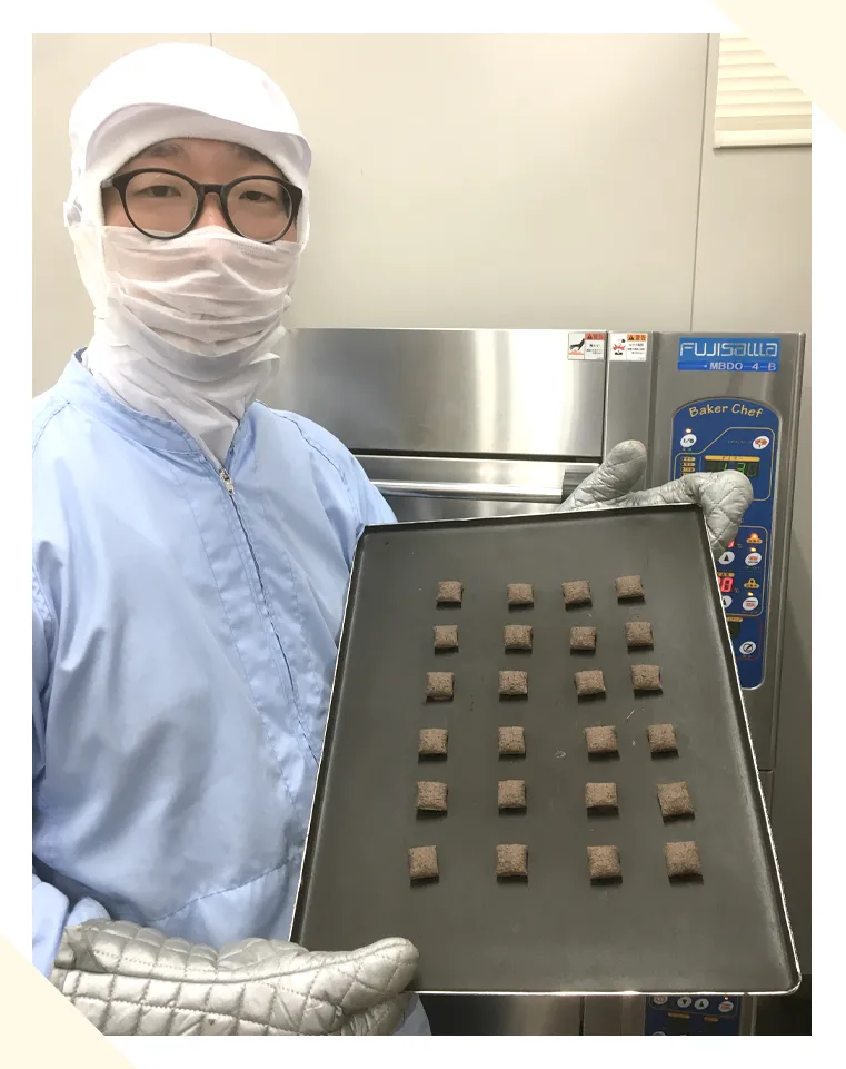 菊屋株式会社　開発課　西岡拓哉さん