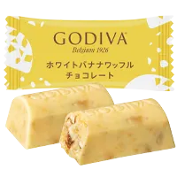 ホワイトワッフルバナナチョコレート