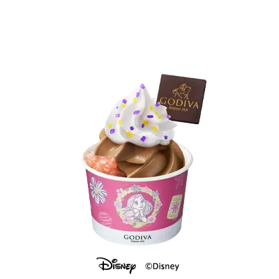 ソフトクリーム ピーチジュレ＆チョコレート