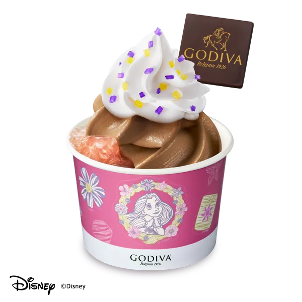 ソフトクリーム ピーチジュレ＆チョコレート