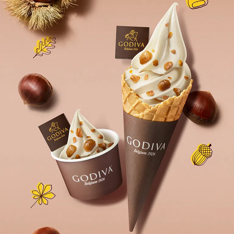 GODIVA ソフトクリーム つぶつぶマロン