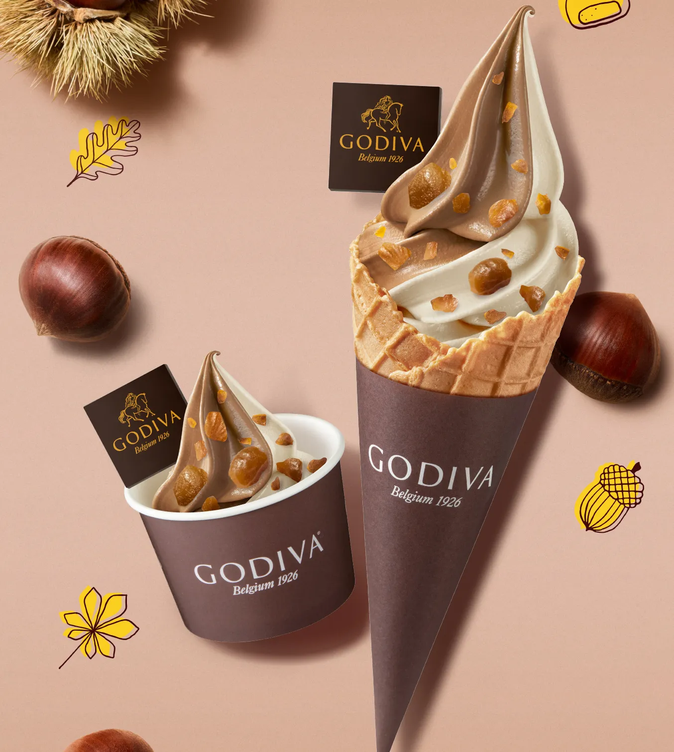 つぶつぶマロン ソフトクリーム ミックスチョコレート