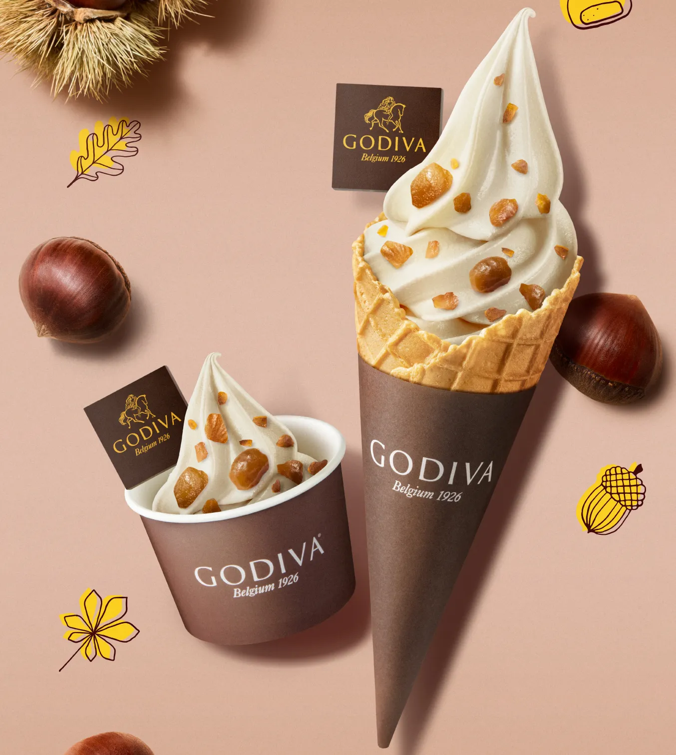 ソフトクリーム ホワイトチョコレートバニラ マロン