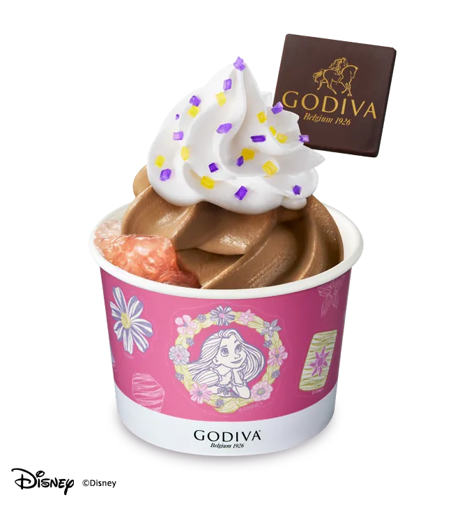 ソフトクリーム ピーチジュレ&チョコレート