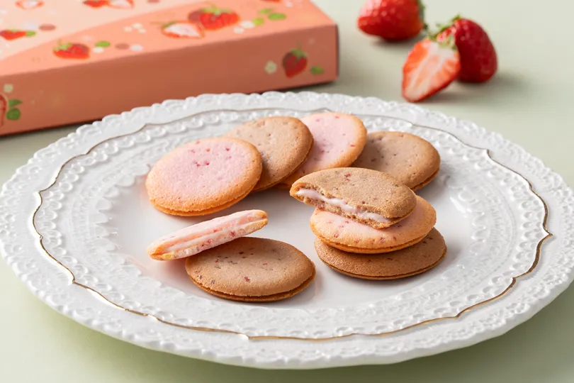 あまおう苺ラングドシャクッキー