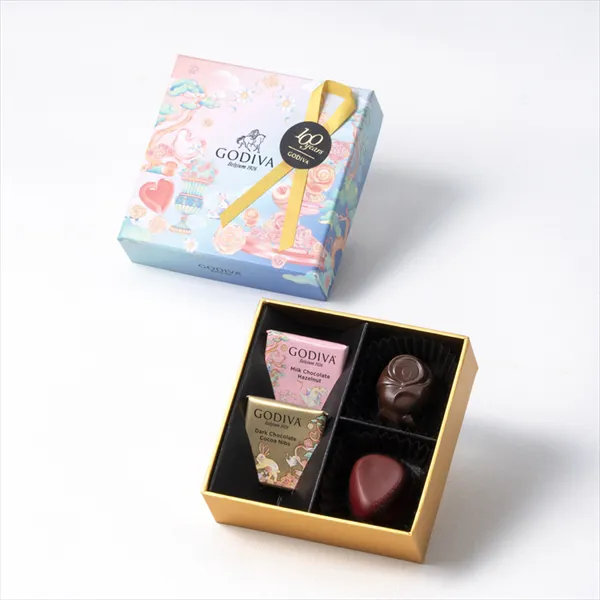 チョコレートローズ アソートメント（4粒入）